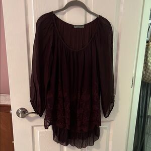 Lola Deep Burgundy Blouse